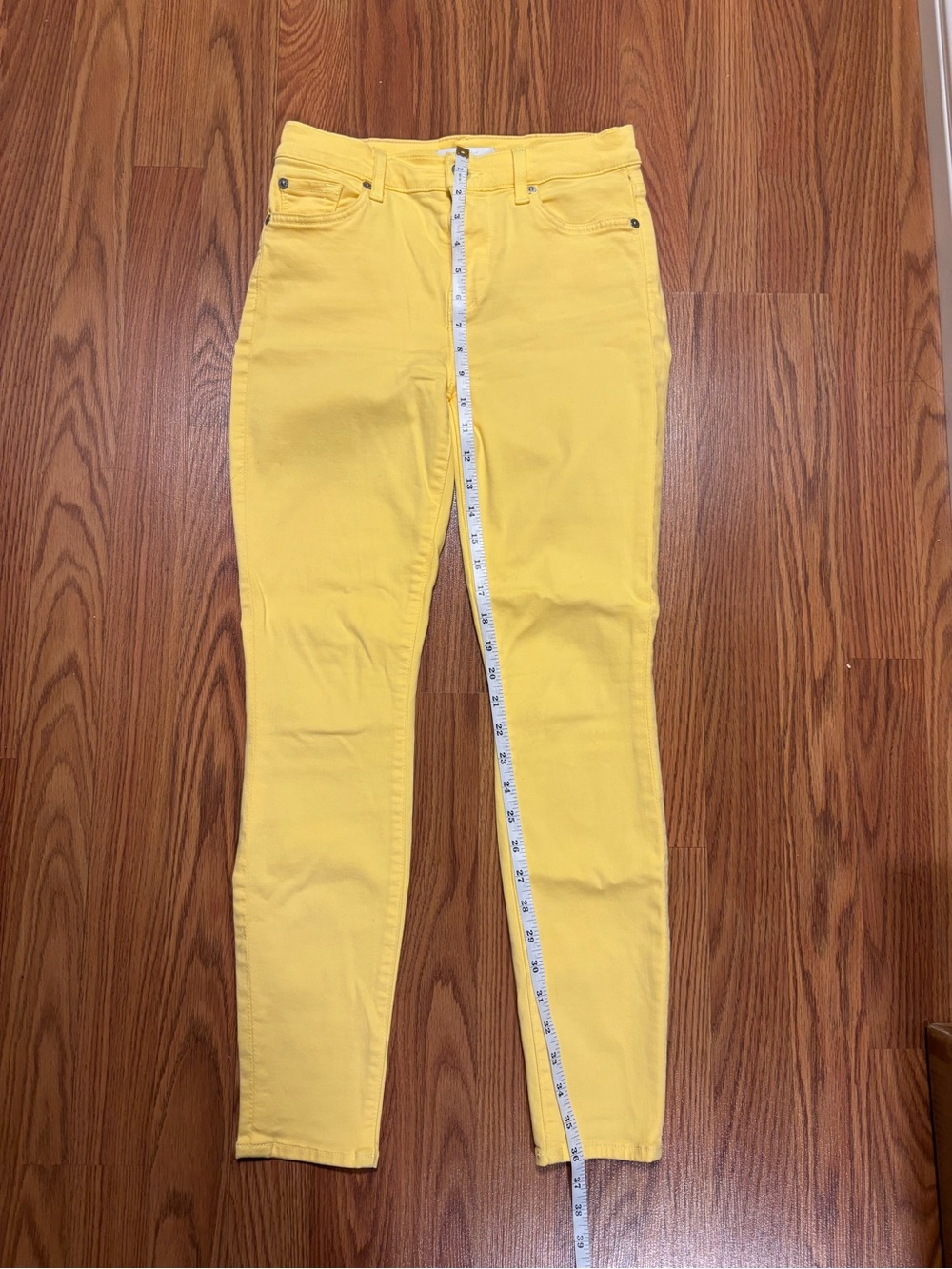 7 For All Mankind Yellow Jeans - Picture 7 of 12